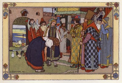 Illustrazione per Vassilisa la Bella da Ivan Yakovlevich Bilibin