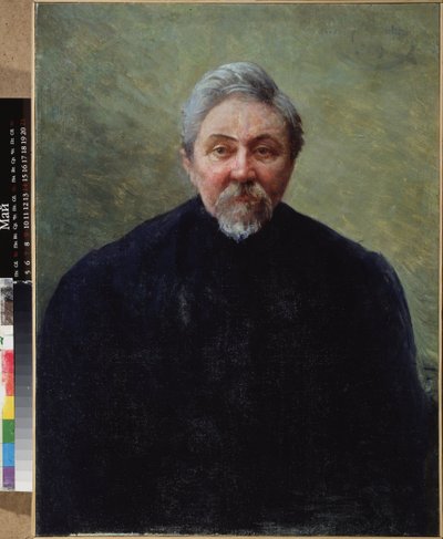 Ritratto dello scrittore Dmitry Mamine-Sibiriak da Ivan Kirillovich Parkhomenko