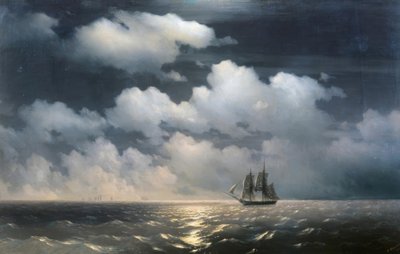 Brig Mercury attaccato da due navi turche da Ivan Konstantinovich Aivazovsky