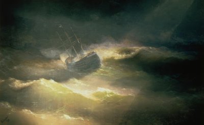 La nave Maria nella tempesta da Ivan Konstantinovich Aivazovsky