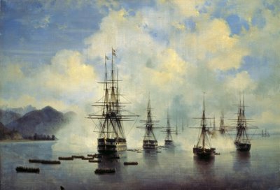 Lo sbarco del generale N. Raewski a Subaschi nel luglio 1839 da Ivan Konstantinovich Aivazovsky