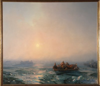 Ghiaccio che deriva sul fiume Dnepr, 1872 da Ivan Konstantinovich Aivazovsky