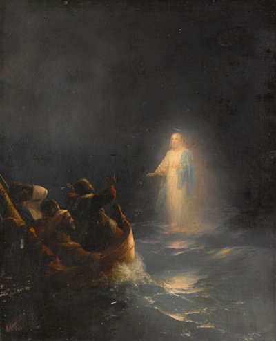 Gesù cammina sulle acque da Ivan Konstantinovich Aivazovsky