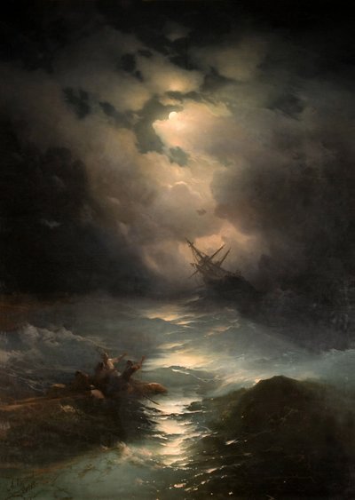 Tempesta nel Mare del Nord da Ivan Konstantinovich Aivazovsky