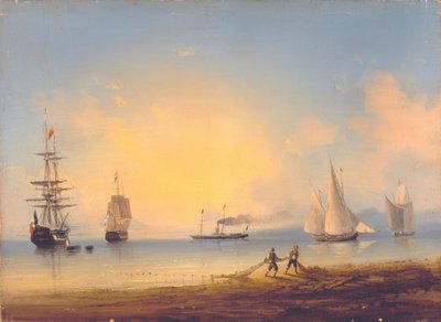 Fregate russe e francesi da Ivan Konstantinovich Aivazovsky