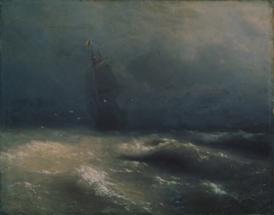 Tempesta sulla costa vicino a Nizza, 1885 da Ivan Konstantinovich Aivazovsky