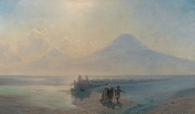 La discesa di Noè dal Monte Ararat da Ivan Konstantinovich Aivazovsky