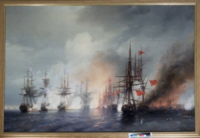 La battaglia di Sinop del 30 novembre 1853 da Ivan Konstantinovich Aivazovsky
