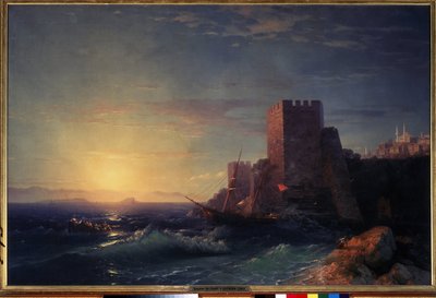 Torri sulle rocce vicino al Bosforo da Ivan Konstantinovich Aivazovsky