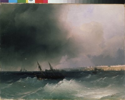 Veduta di Odessa dal mare da Ivan Konstantinovich Aivazovsky