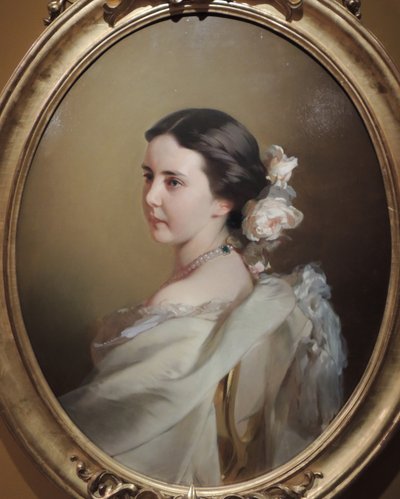 Ritratto di Ekaterina Fyodorovna Tyutcheva 1835-1882, metà anni 1850 da Ivan Kosmich Makarov