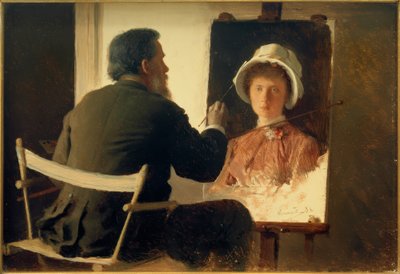 Kramskoi che ritrae sua figlia da Ivan Nikolaevich Kramskoy