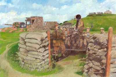Cannone Bofors, Pendennis Castle, c. 1943 da Ivan Lapper