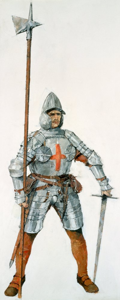 Soldato inglese, Battaglia di Flodden Field, 1513, c. 1990-2010 da Ivan Lapper