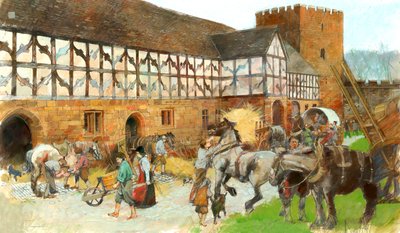 Scuderie del castello di Kenilworth, c1990-2010 da Ivan Lapper