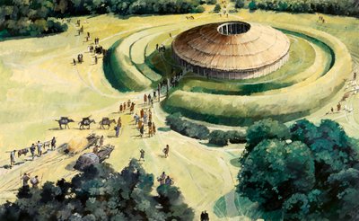 Henge rituale neolitico di Knowlton, c1990-2010 da Ivan Lapper