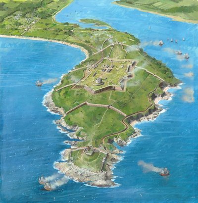 Castello di Pendennis durante l