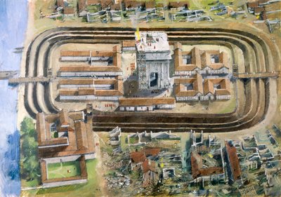 Forte romano di Richborough, II secolo, 1990-2010 da Ivan Lapper