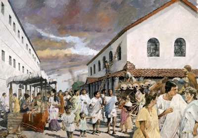 Scena di strada romana da Ivan Lapper