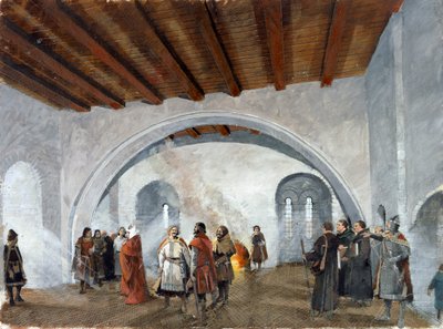 Il mastio, castello di Scarborough, XIV secolo da Ivan Lapper