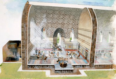 La casa da bagno nella città romana di Wroxeter da Ivan Lapper