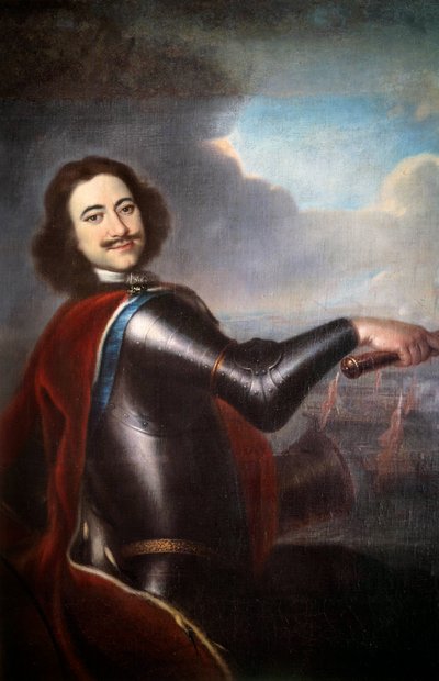 Ritratto di Pietro I il Grande (1672-1725) Dipinto di Ivan Nikitin da Ivan Nikitich Nikitin