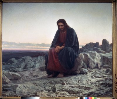 Cristo nel deserto da Ivan Nikolaevich Kramskoy