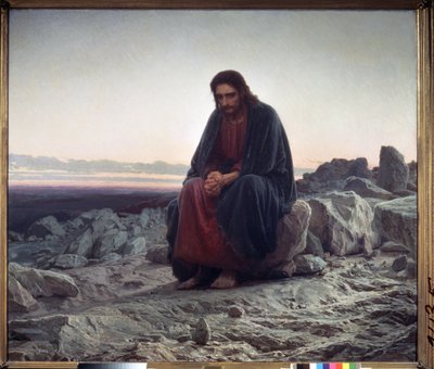 Cristo nel deserto da Ivan Nikolaevich Kramskoy