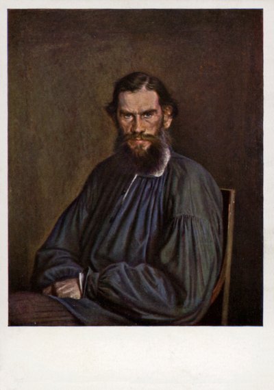 Lev Tolstoj, romanziere, scrittore di racconti e drammaturgo russo da Ivan Nikolaevich Kramskoy