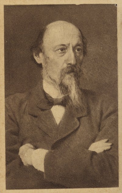 Nikolay Nekrasov, poeta russo da Ivan Nikolaevich Kramskoy