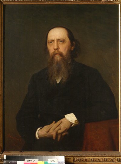 Ritratto dello scrittore Mikhail Saltykov-Chtchedrine (Saltykov Chtchedrine) da Ivan Nikolaevich Kramskoy