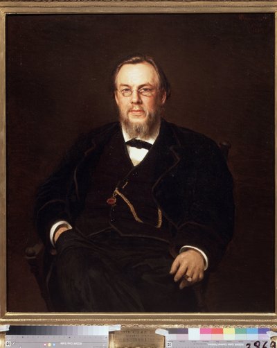 Ritratto del collezionista Dr. Sergei Botkin da Ivan Nikolaevich Kramskoy