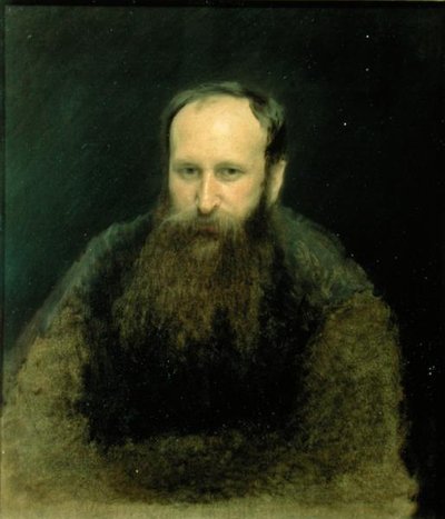 Ritratto di Vasili Vasilievich Vereshchagin, 1883 da Ivan Nikolaevich Kramskoy
