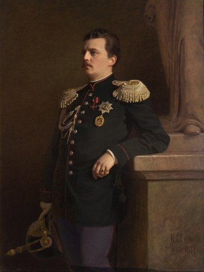 Ritratto del Granduca Vladimir Aleksandrovič di Russia 1847-1909, anni 1880 da Ivan Nikolaevich Kramskoy