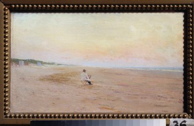 Artista sulla riva da Ivan Pavlovich Pokhitonov