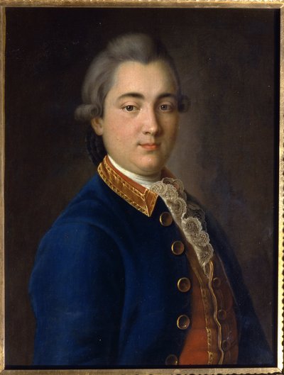 Ritratto di Boris Vladimirovich Sheremetev in uniforme del reggimento delle guardie di cavalleria da Ivan Petrovich Argunov