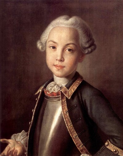 Ritratto del conte Nikolai Petrovich Sheremetev da bambino da Ivan Petrovich Argunov