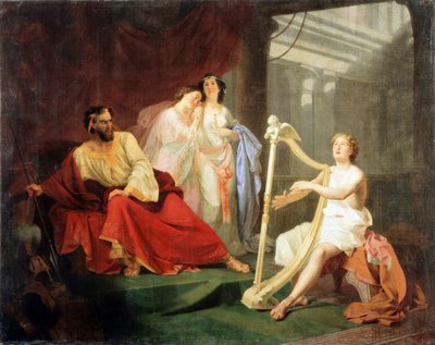 Davide e il re Saul da Ivan Petrovich Keler Viliandi