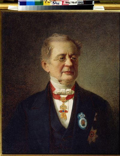 Ritratto del cancelliere Principe Alexander Mikhailovich Gorchakov da Ivan Petrovich Keler Viliandi