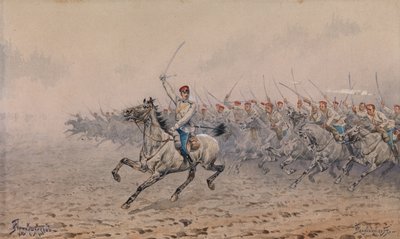 Carica della cavalleria da Ivan Petrovich Pryanishnikov
