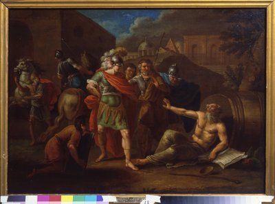 Alessandro Magno visita Diogene a Corinto da Ivan Philippovich Tupylev
