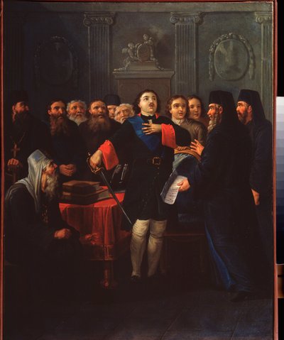 Lo zar Pietro I fondò il Santo Sinodo da Ivan Philippovich Tupylev