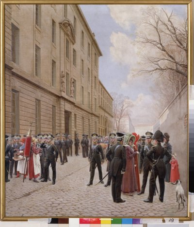 La guardia imperiale russa a Parigi nel 1814 (Terza coalizione 1803-1805, episodio delle guerre napoleoniche) da Ivan Semyonovich Rosen