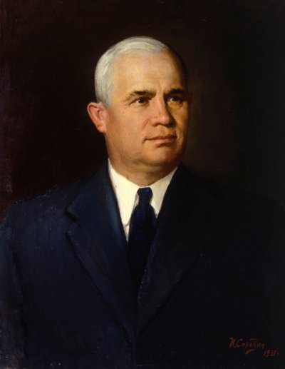 Ritratto del politico Nikita Sergeyevich Khrushchev, 1951 da Ivan Semyonovich Sorokin