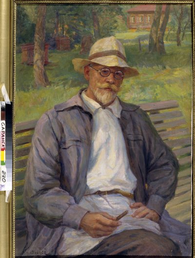 Ritratto del pittore Ivan Gorshkin Sorokopudov, XX secolo (olio su tela) da Ivan Silych Goriuschkin Sorokopudov