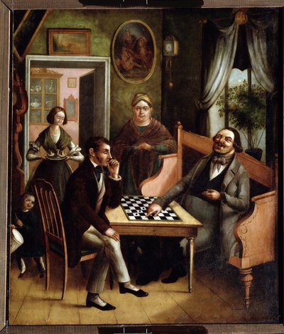 I giocatori di dama da Ivan Stepanovich Doshchennikov