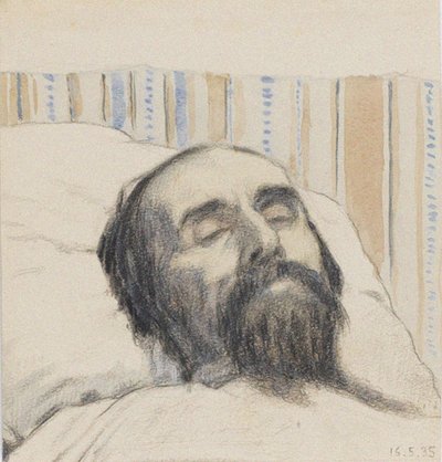 Malevich sul letto di morte da Ivan Vassilyevich Klyun
