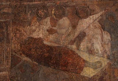 Affresco nella Cattedrale di Nostra Signora del Segno, Novgorod, inizio XVIII sec. da Ivan Yakovlevich Bakhmatov