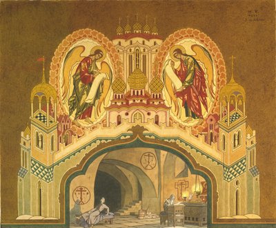 Monastero di Chudov. Scenografia per l