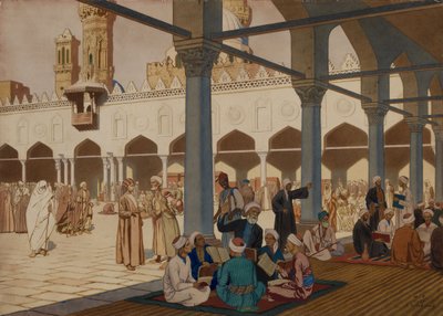 Cortile della Moschea e Università di Al-Azhar, Il Cairo, 1928 da Ivan Yakovlevich Bilibin